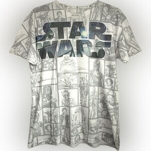Star Wars Comic Book Style Graphic Adult T-Shirt Size Medium